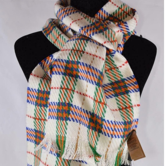 Burberry Extra Fine Merino Wool Vintage Nova Check Scarf Muffler - Picture 1 of 7